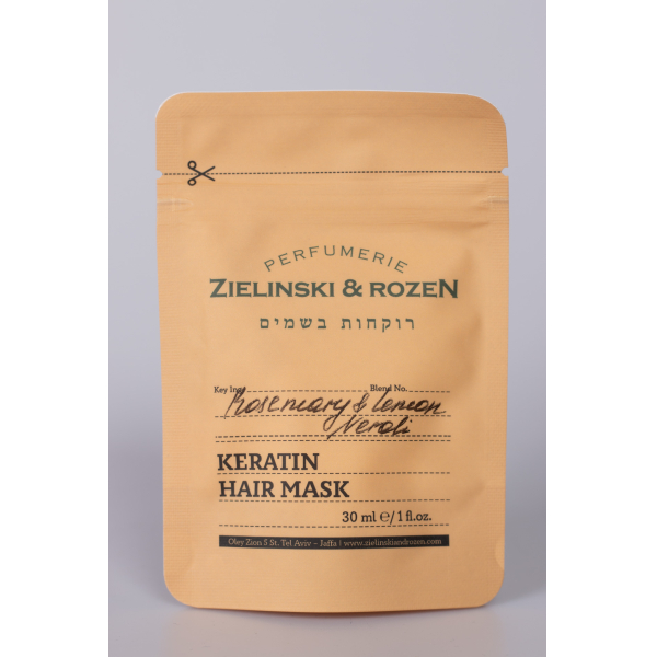 Кератиновая маска для волос Розмарин, Лимон (30мл)  Zielinski&Rozen